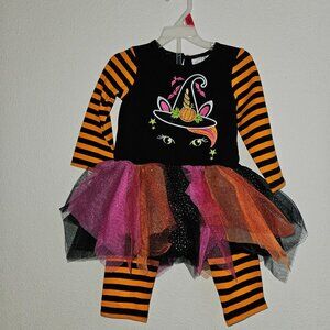 NWOT Emily Rose Halloween Outfit Unicorn Tutu Dress Pants Baby Girl 18 Months